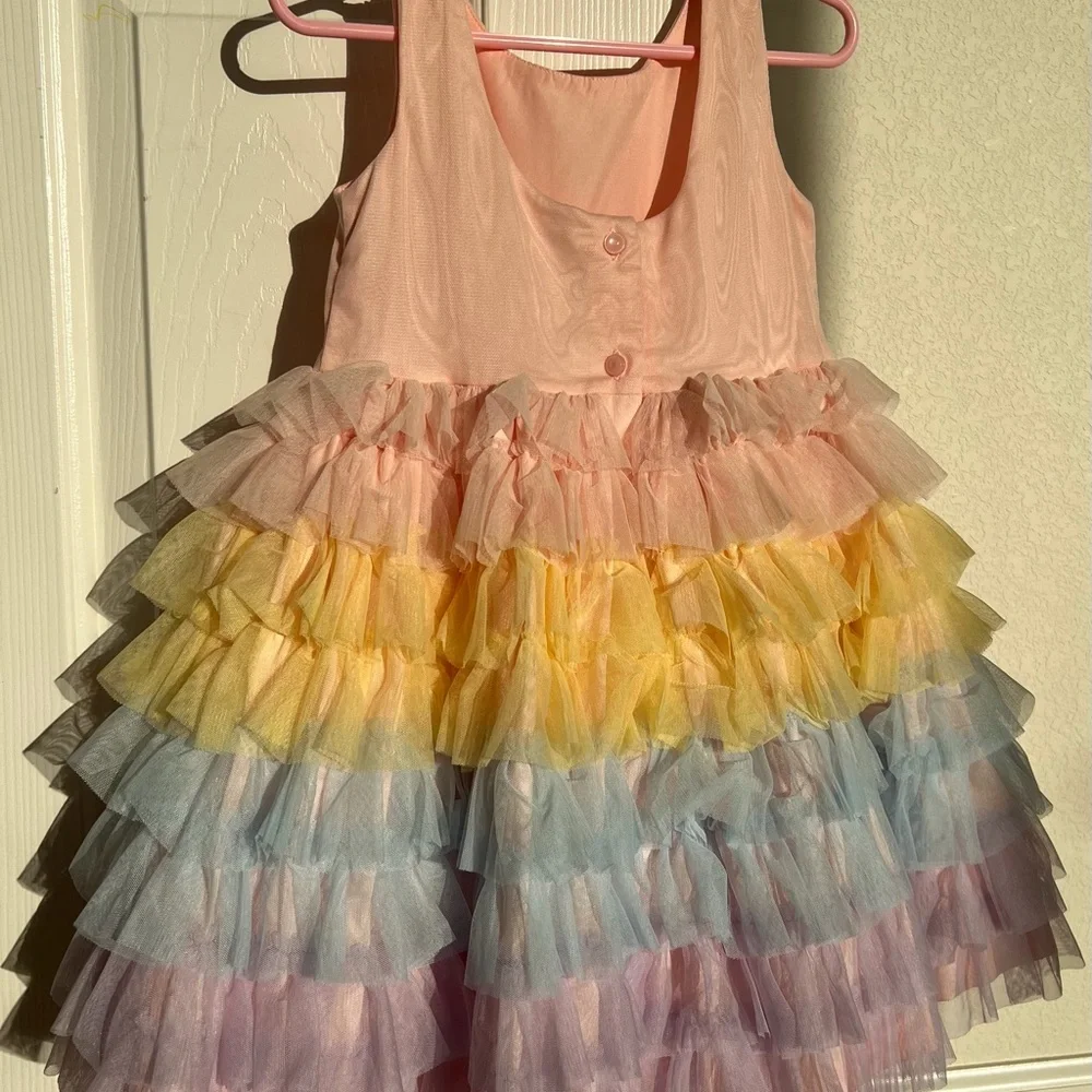 Janie and Jack Soft Pastel Tulle Dress - Picture 4 of 6